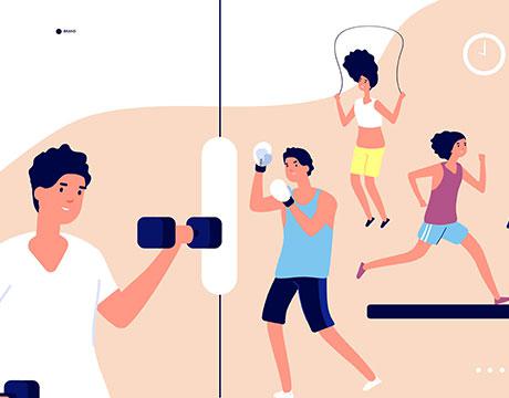 Exercise silhouettes